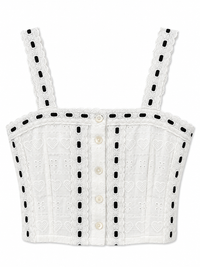 Skylar top Black/White
