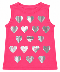 Mia Heart Tank Pink