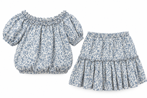 Mayoral Printed Top 3026/Mayoral 3903 Skirt all