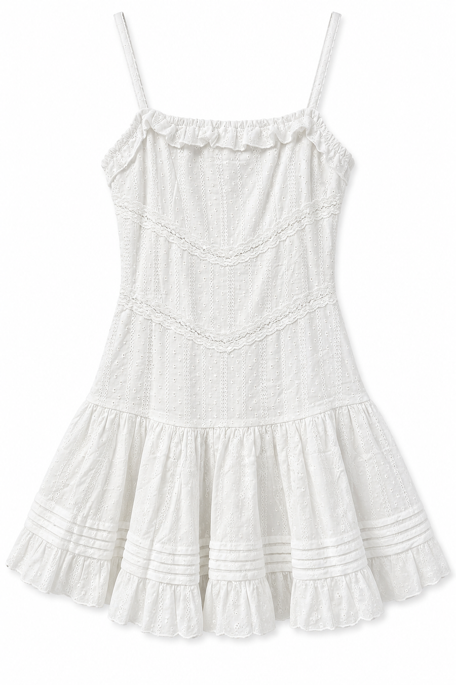 Flowers Dress Off White Line Dot