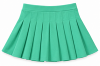 skirt - pleated active - grn green