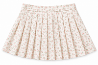 skirt - pleated active - cottage floral pink pink
