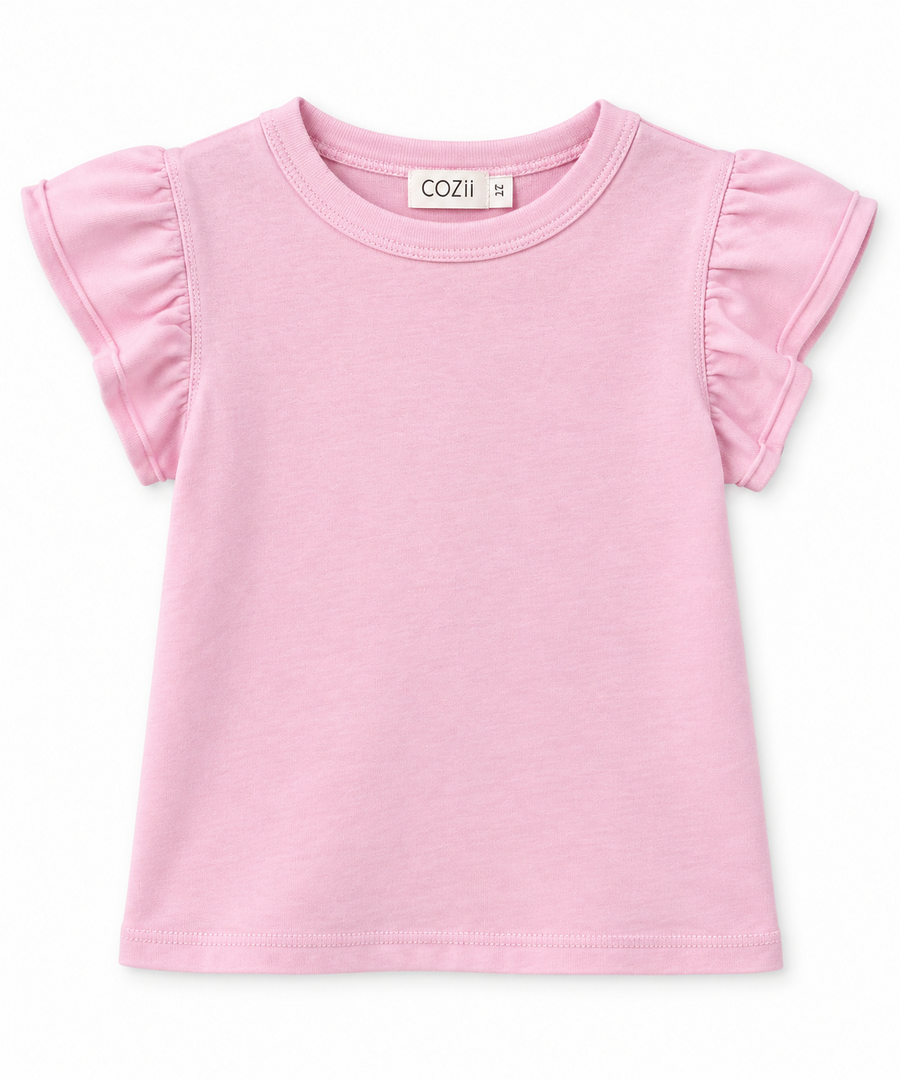 Cozi Shirt Pink Ruffle