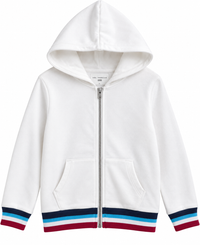Sol Flag Zip Hoodie White