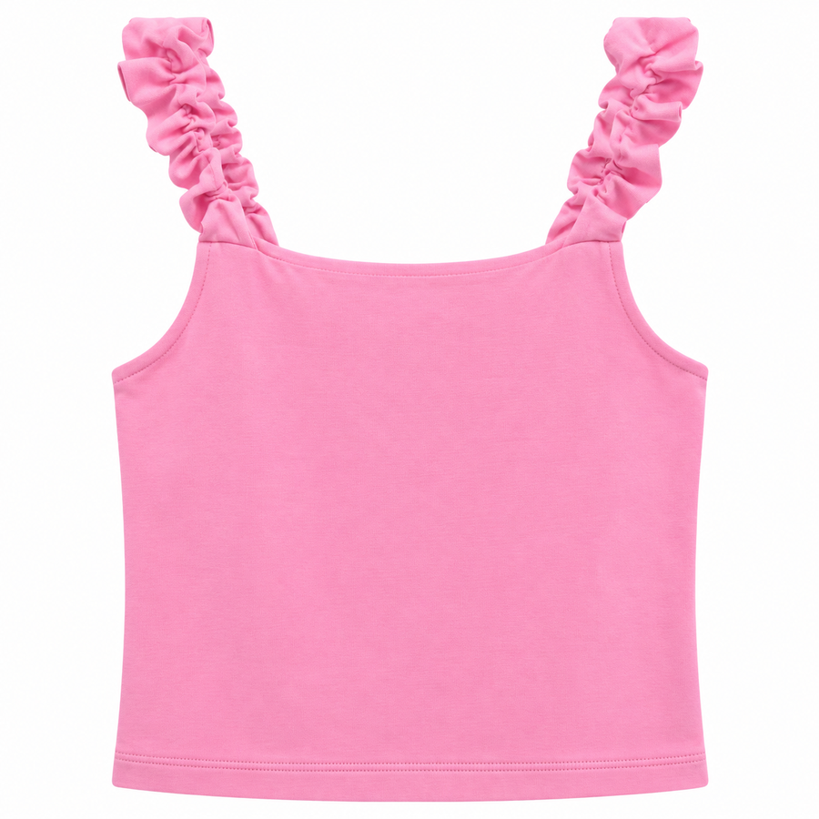 Lil Olin Jersey Tank Pink