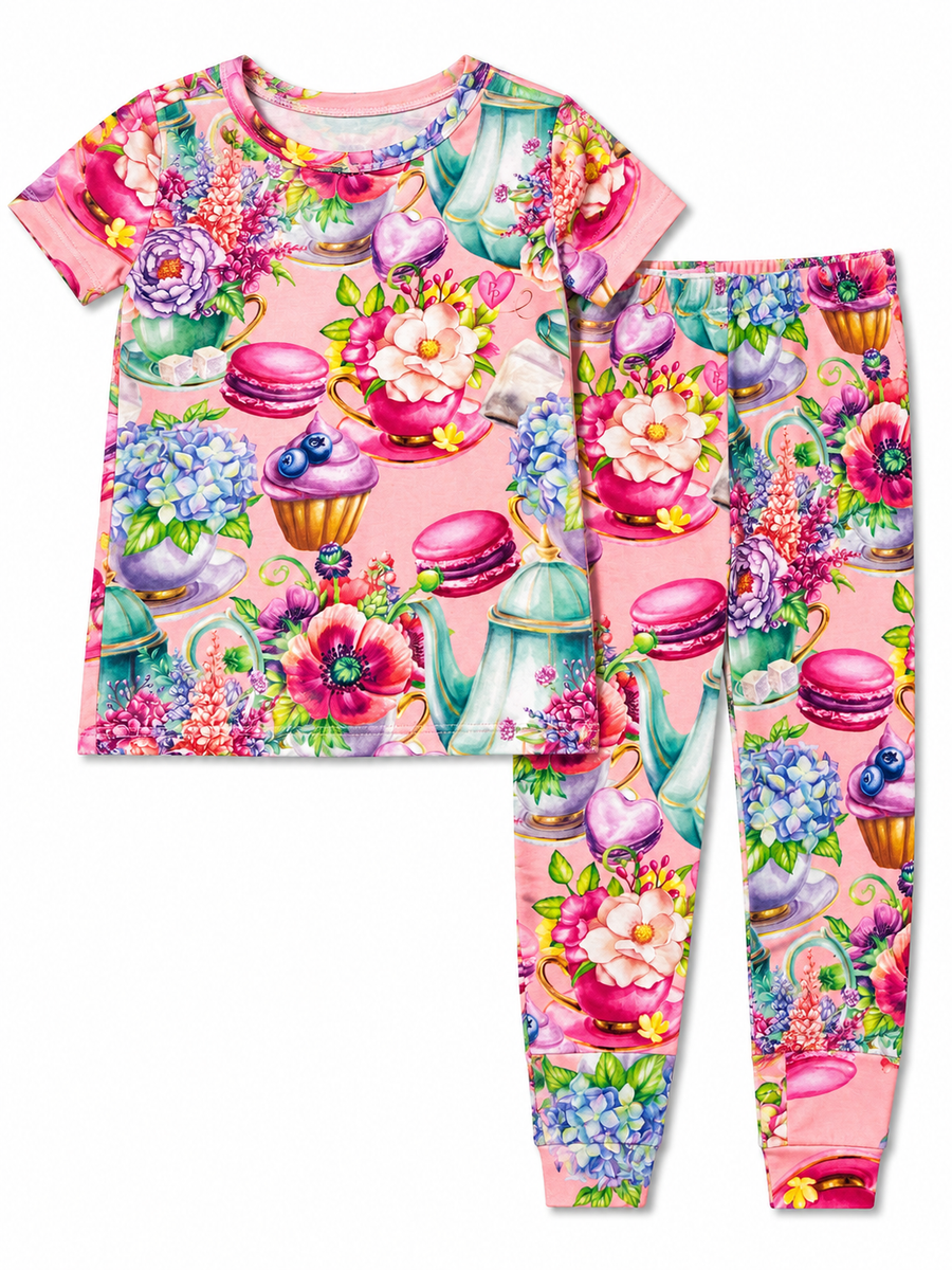 Elizabeth - Short Sleeve Basic Pajama PINK