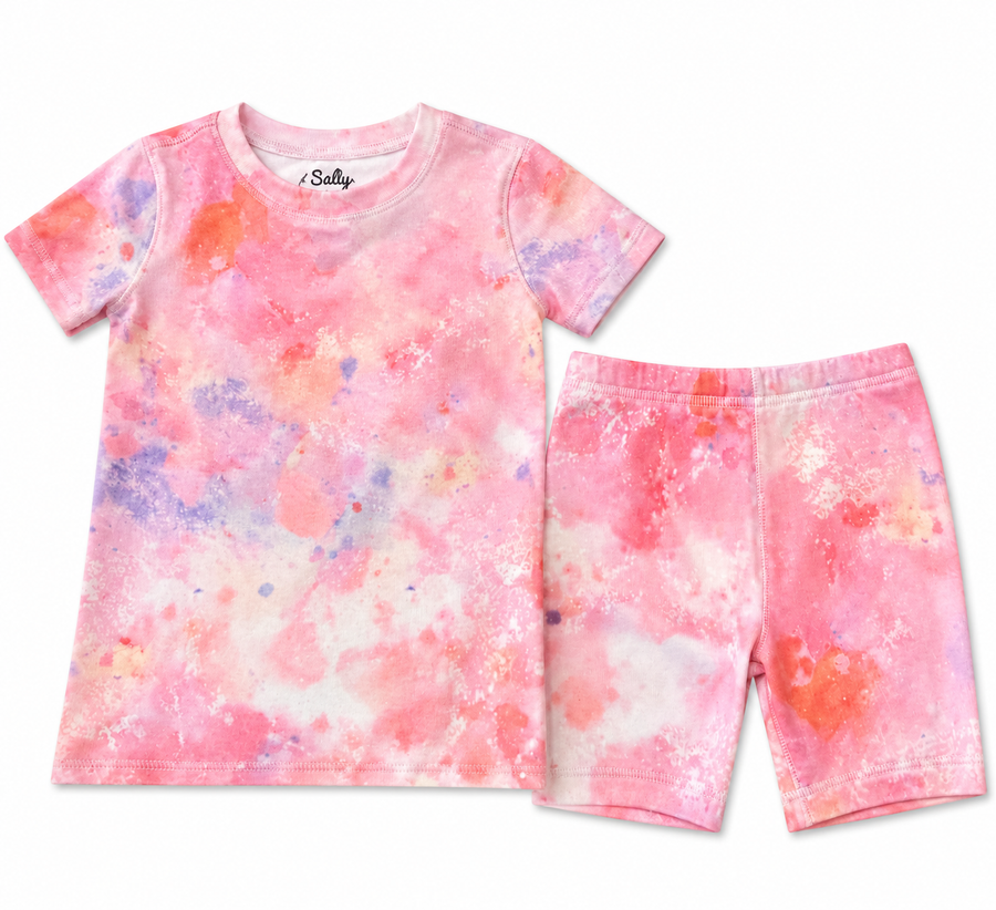 PJ Salvage Jam set Love-Pink