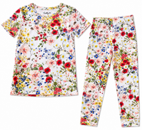 Barbara - Short Sleeve Basic Pajama OPEN WHITE