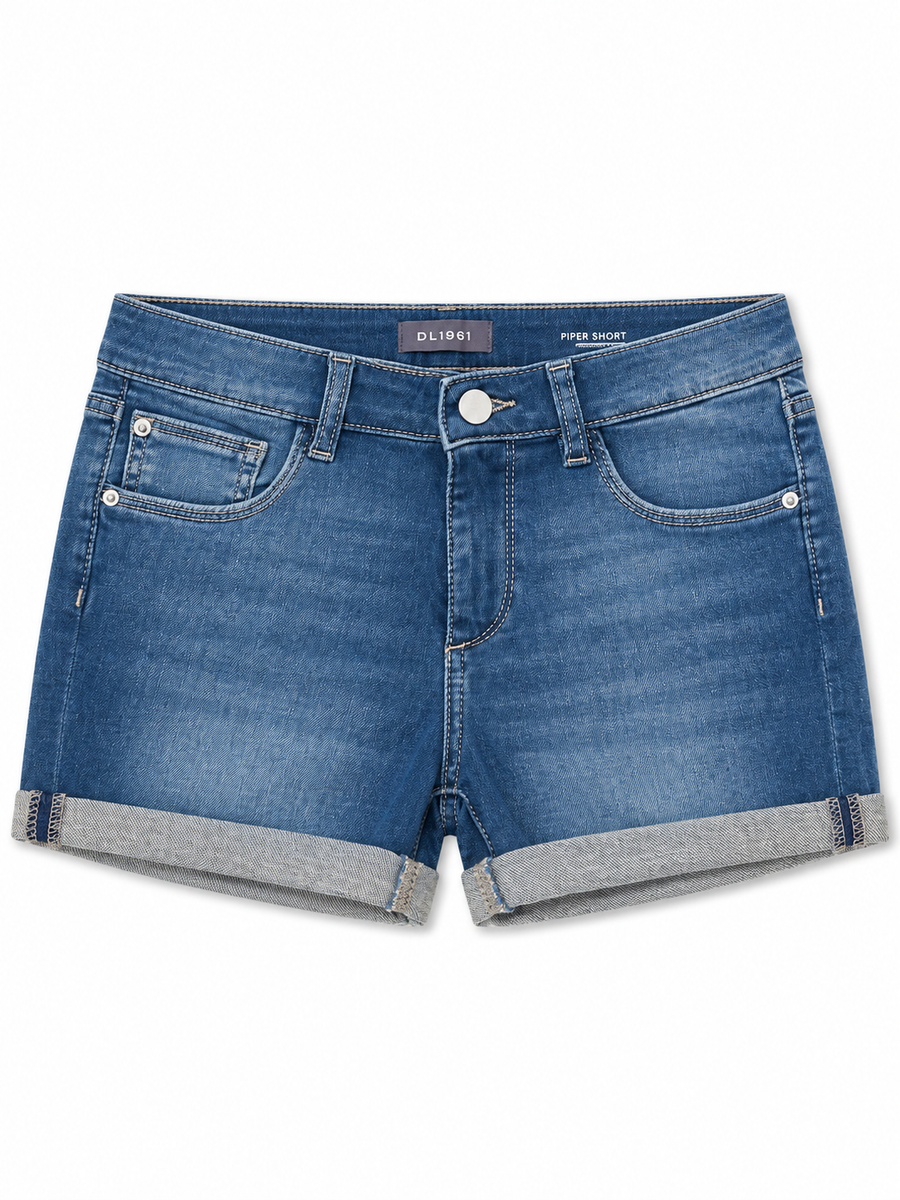 DL1961 Piper Cuffed Short Blue Bayou