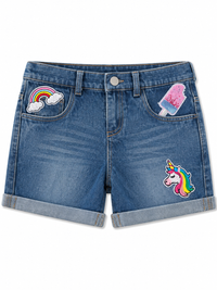 Monkey patch shorts Cuff