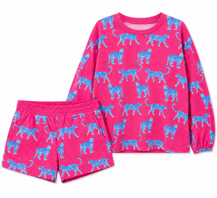 Chaser Leopard Set Pink
