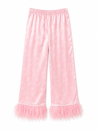 Monkey Aspen Heart Feather PJ Pink