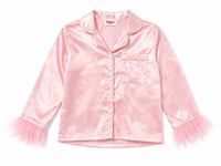 Monkey Aspen Heart Feather PJ Pink