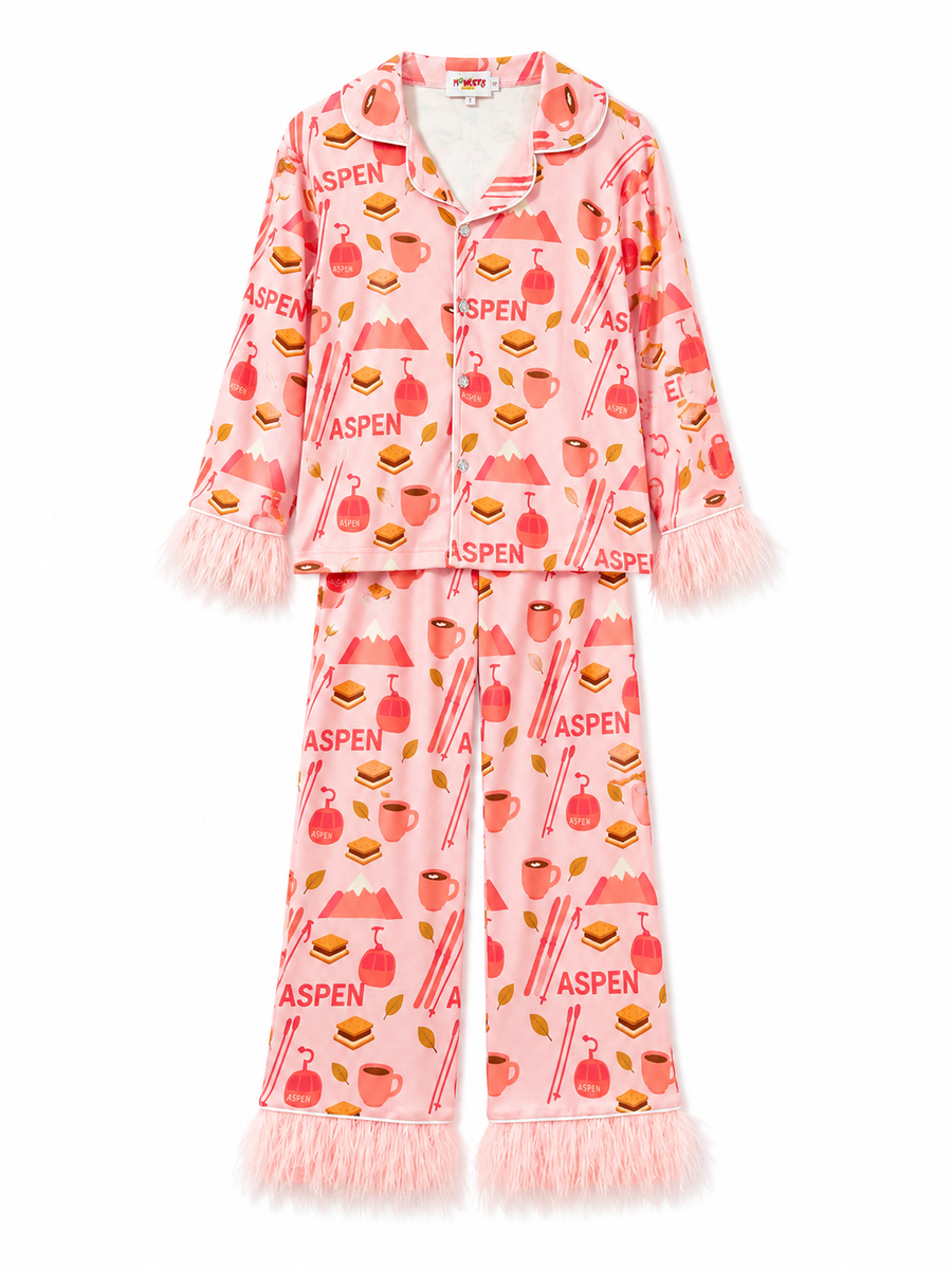 Monkey Smores PJ Pink