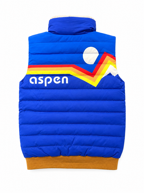 Monkey Puffy Vest Blue