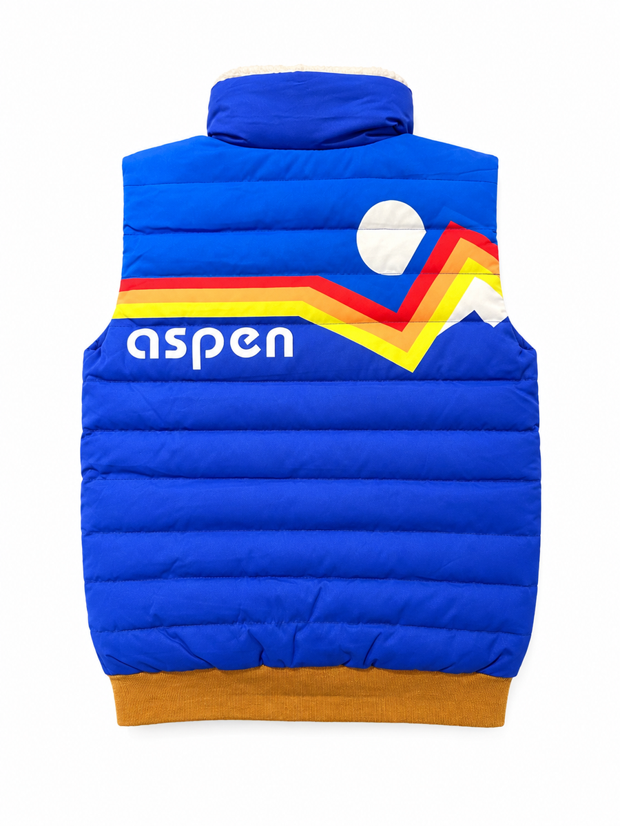 Monkey Puffy Vest Blue
