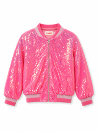 Monkey Aspen Sequin Bomber Jacket