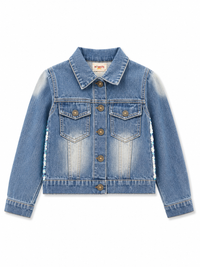 Monkeys Blue Sequin Aspen Denim