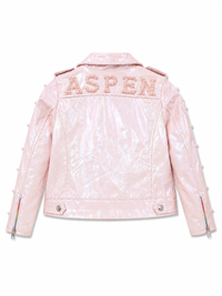 Monkey Pearl Leather Pink