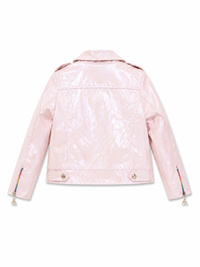 Monkey Icream Leather Metallic Pink