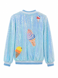 Monkey Sequin Jacket Ice Cream
