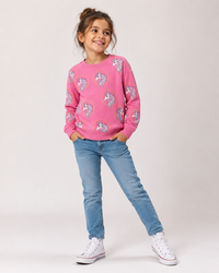 Chaser Cozy Knit Jogger Unicorn Wreath