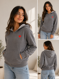 VH Waffle Hoodie Heart