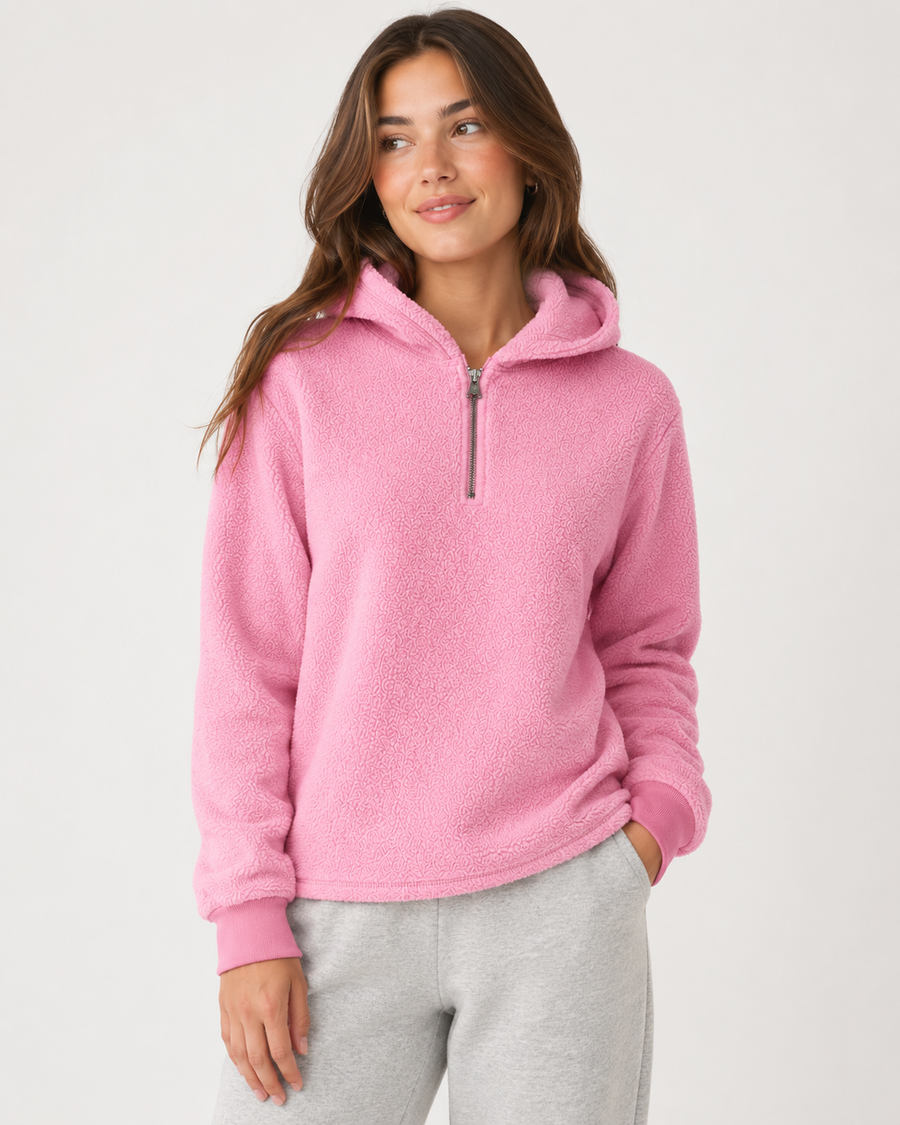T2love PullOver Zip Pink