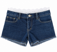 Flowers Denim Short Denim