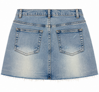 Katie J Miami Skirt Junior Light Wash