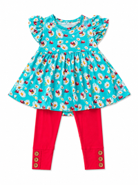 Posh Ruffled Cap/Leg Lady Bug