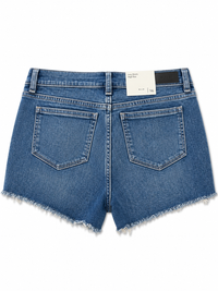 lucy high rise shorts: cut off palmwood (performance)