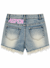 Monkey patch shorts Sequin
