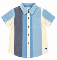 Pink Chicken Shirt Ocean stripe