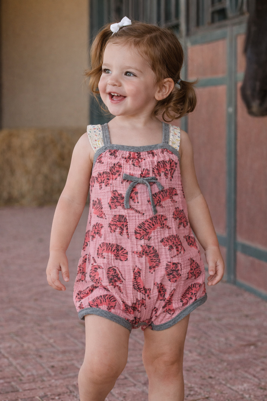 Miki Miette Romper Tiger King