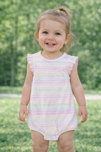 Emma Onesie Spring Stripe
