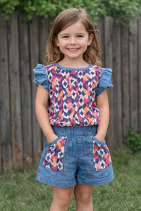 Miki Miette Top and Short Set Santa Fe