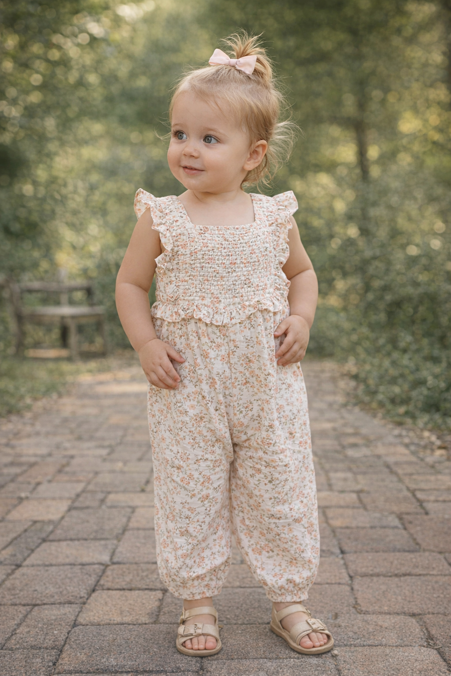 DH cropped romper Misty Pink