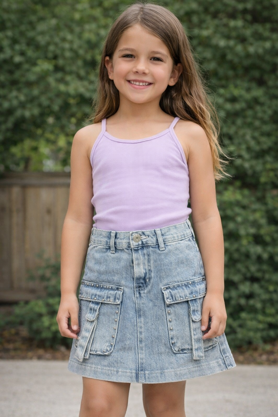 HB Mini skirt stone wash