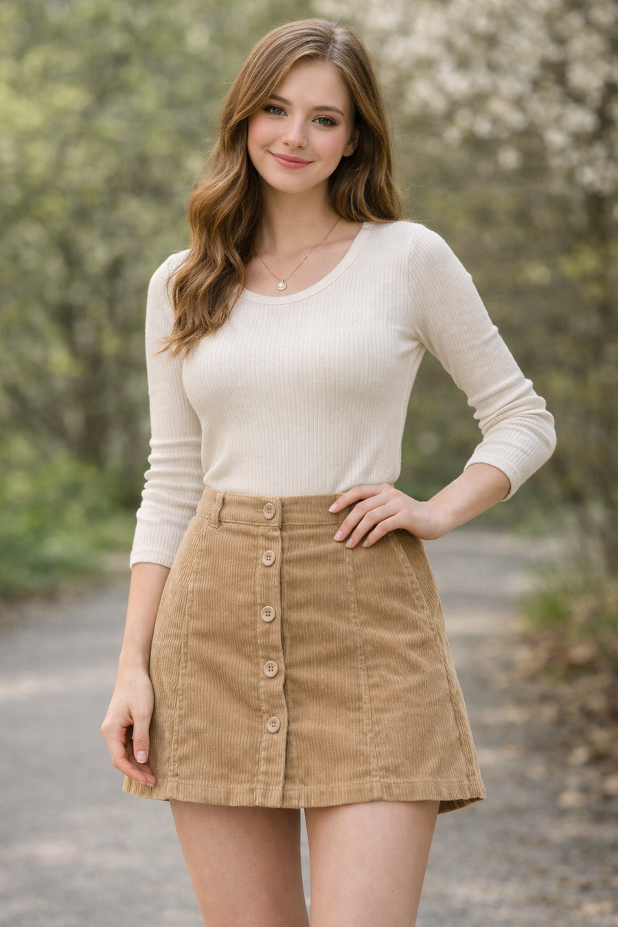 Dh skirt tan