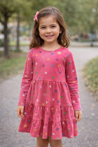 Chaser L/s Dress Rainbow Stars