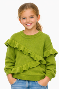 Asymetic Sweater Green