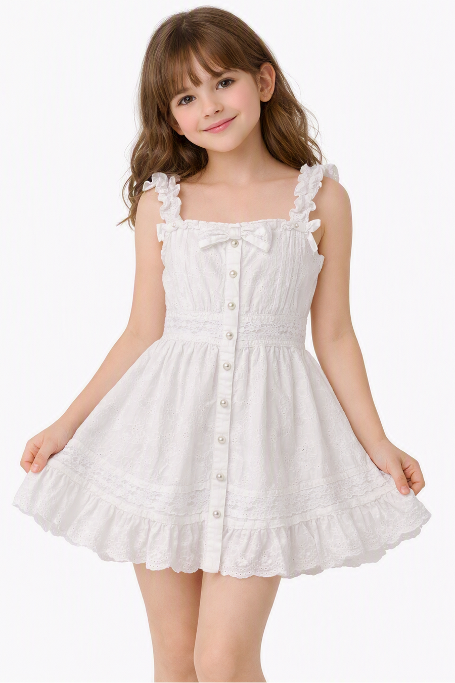Bella and Nuni Dress white