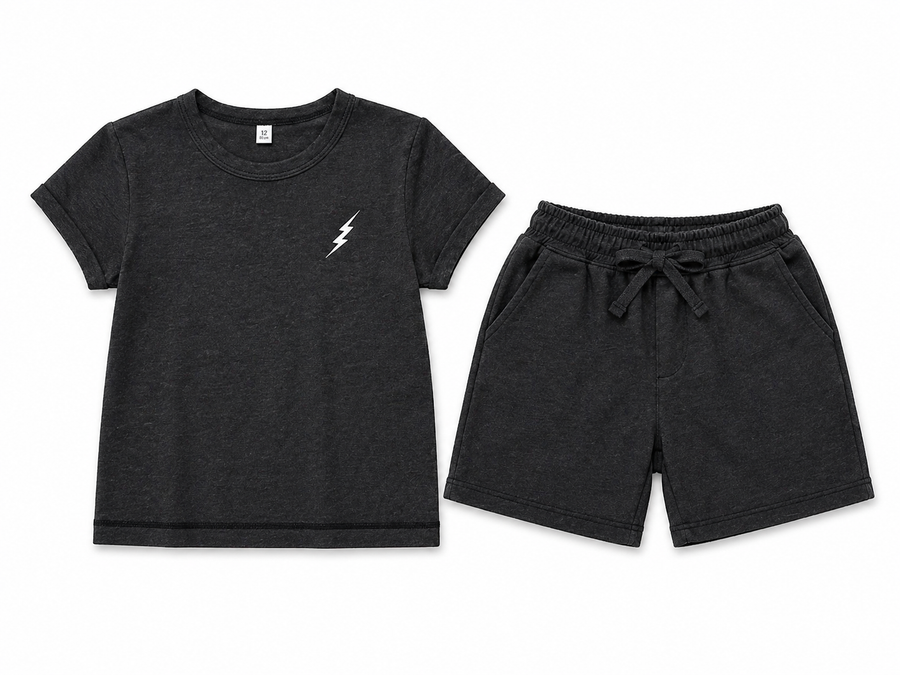 Cozii Short Set in Grey Flash