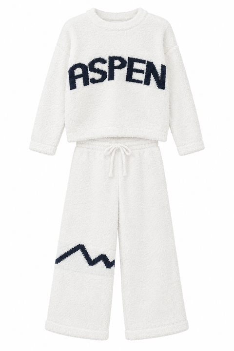 Monkeys Aspen Fuzzy set  White/Navy