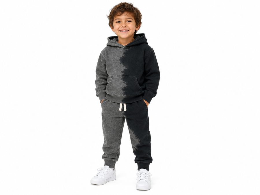 VH Boy Pullover Set Grey Black