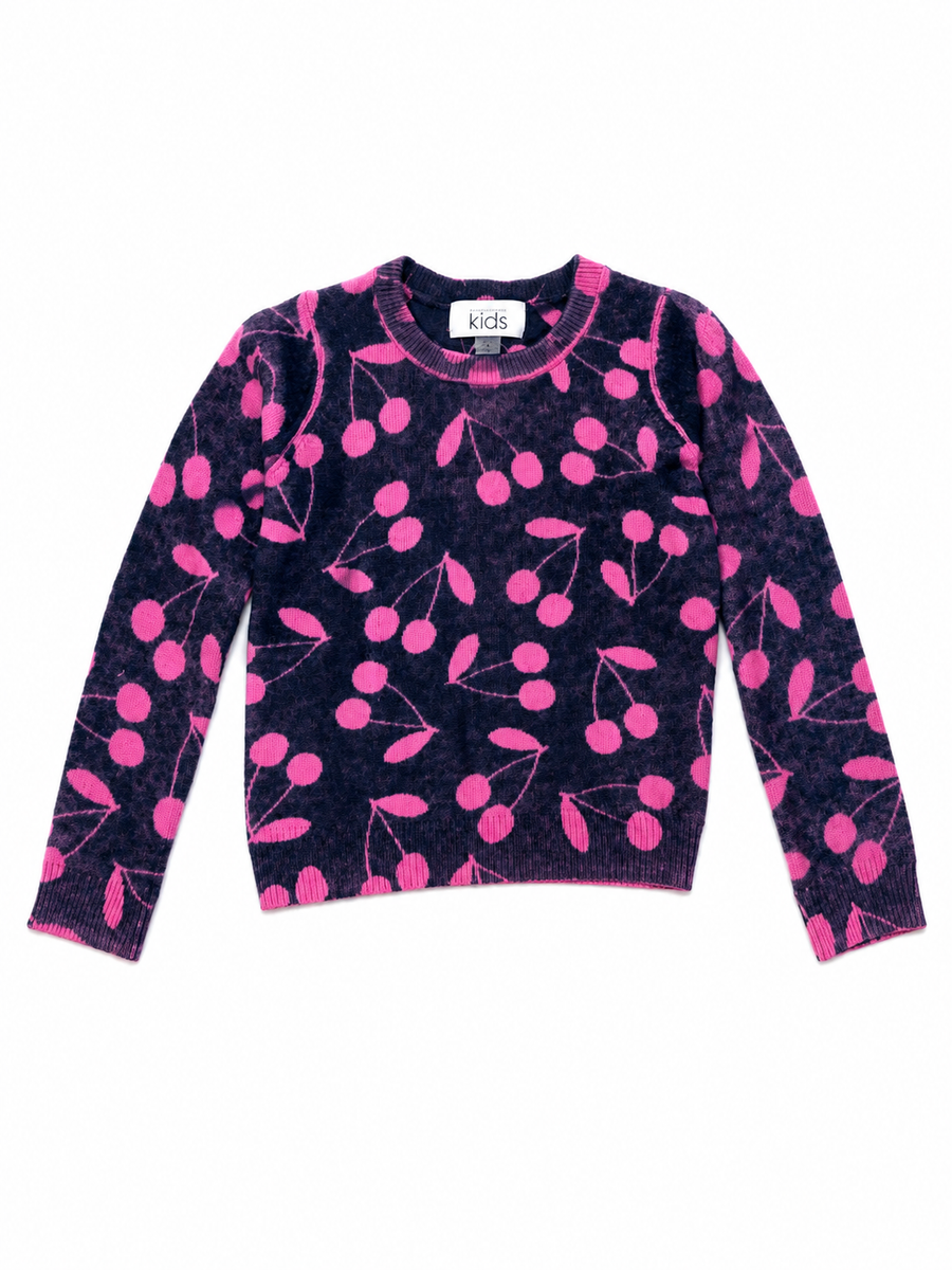 Autumn C Sweater all - Inked Cherry Print