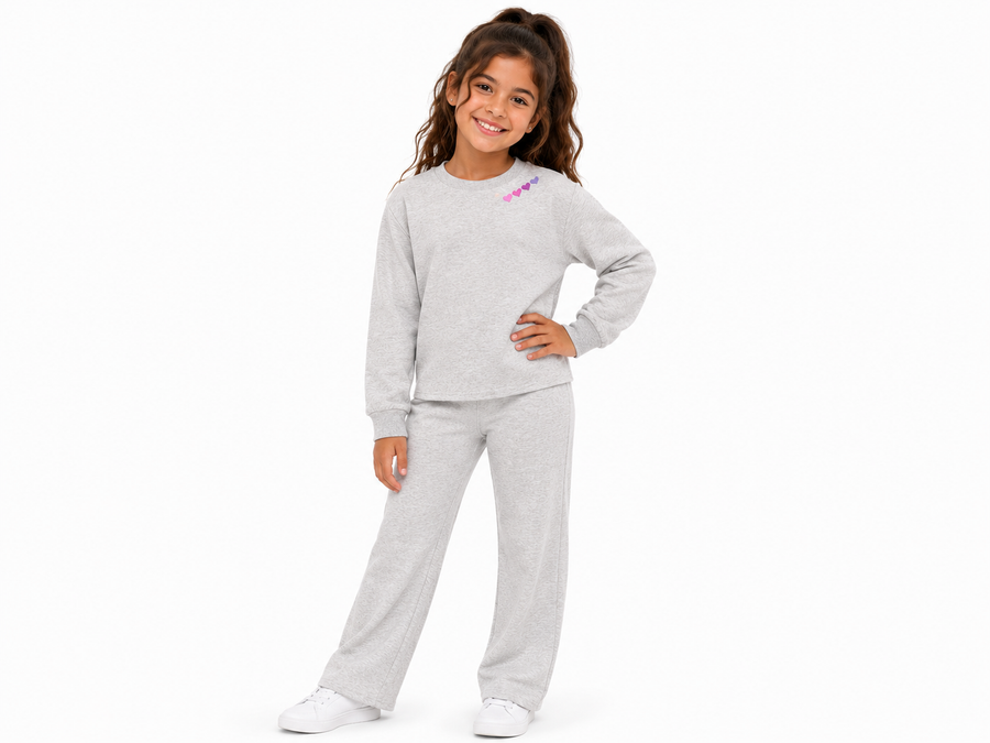 Splendid Beautiful You Sweatshirt Lt Heather Grey