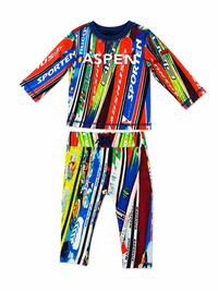 Inchworm Alley Aspen Romper Blue