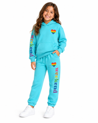 Flowers Zip Set Blue